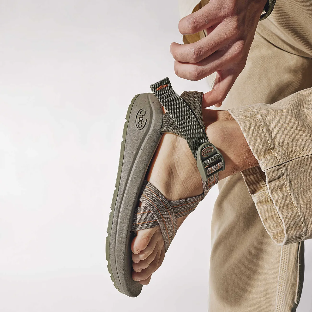 Z/ Adjustable Sandals|Sandals|Chaco Men's CushZ Extra Cushioned Sandal Muted Sage