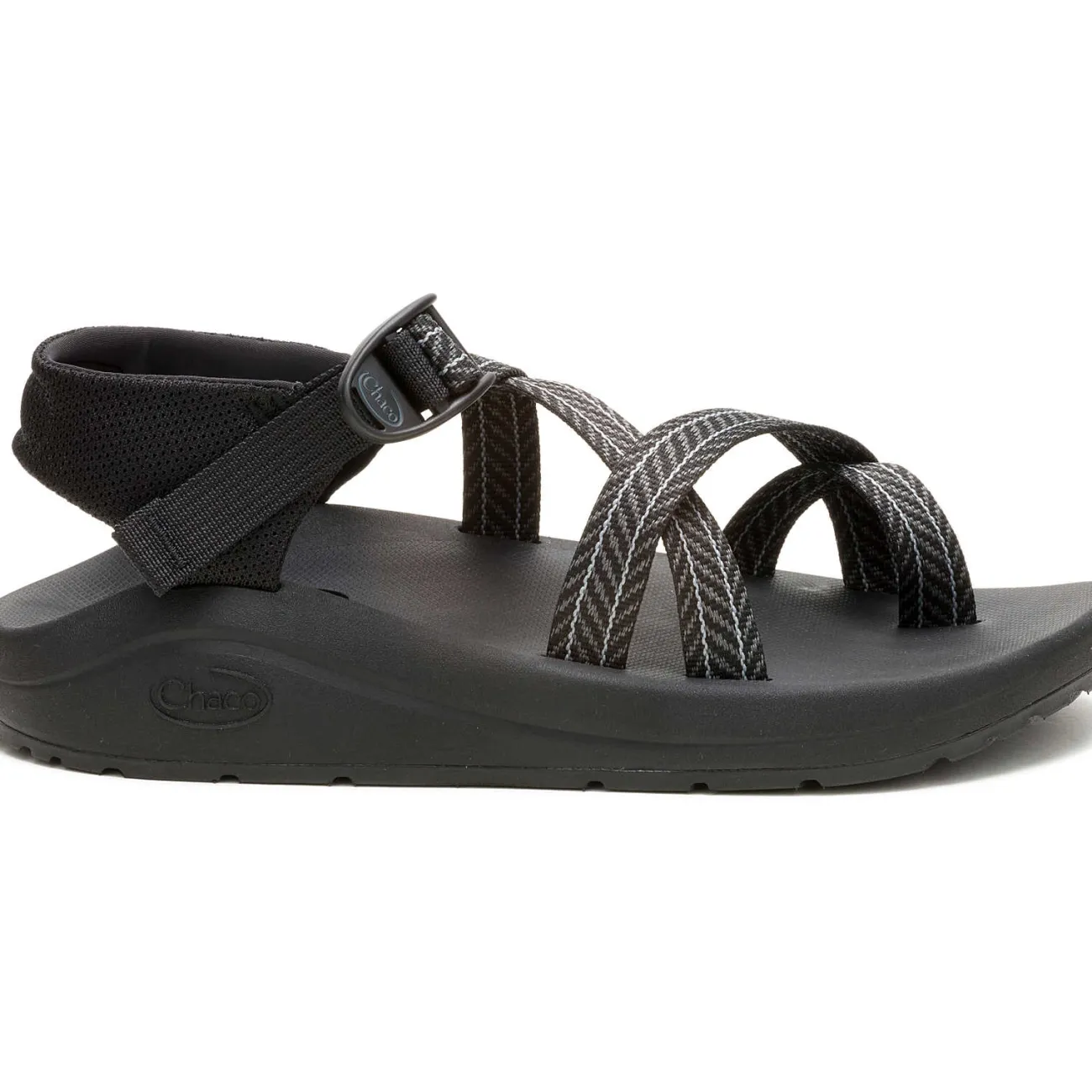 Z/ Adjustable Sandals|Sandals|Chaco Men's CushZ Toe-Loop Extra Cushioned Sandal Frond Black