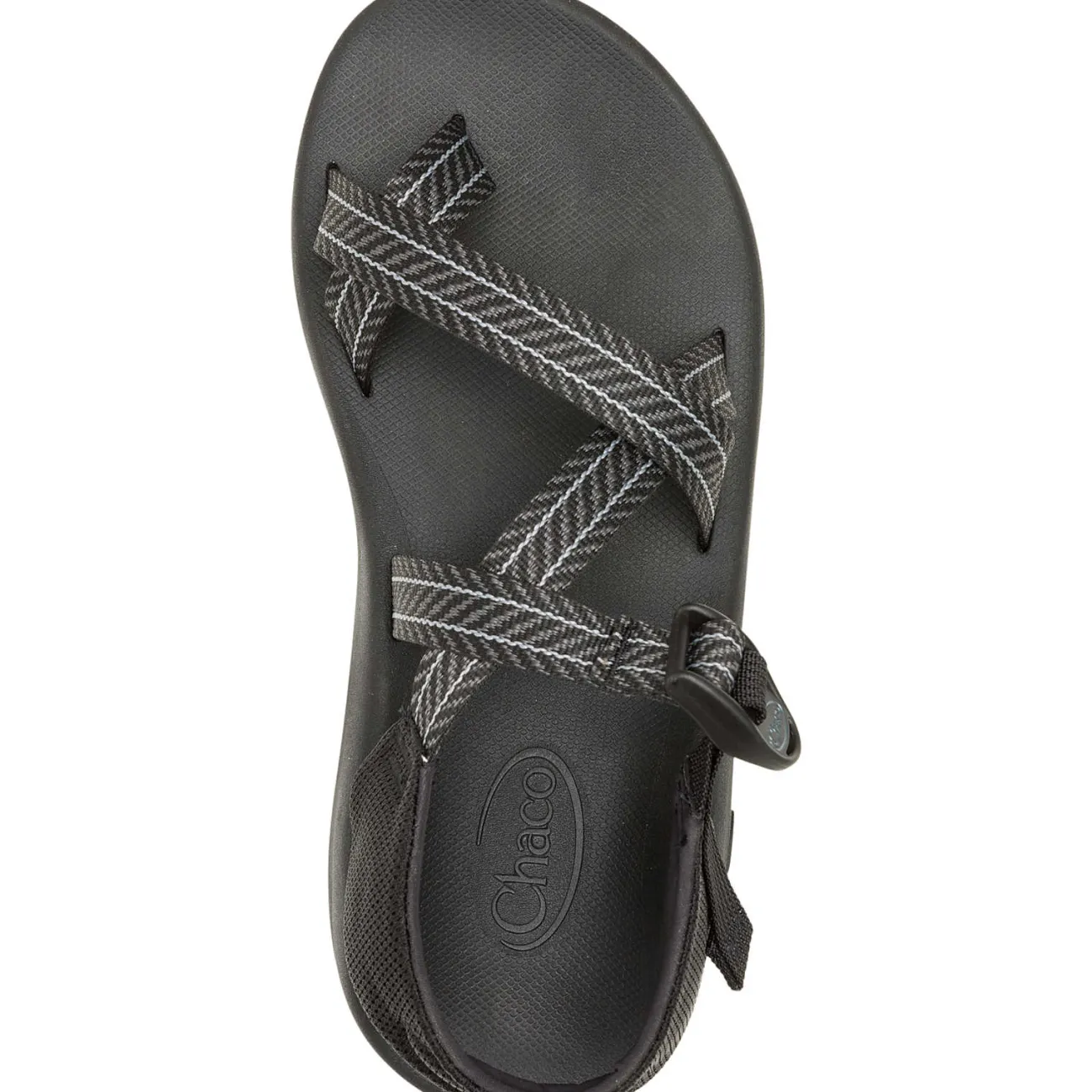 Z/ Adjustable Sandals|Sandals|Chaco Men's CushZ Toe-Loop Extra Cushioned Sandal Frond Black