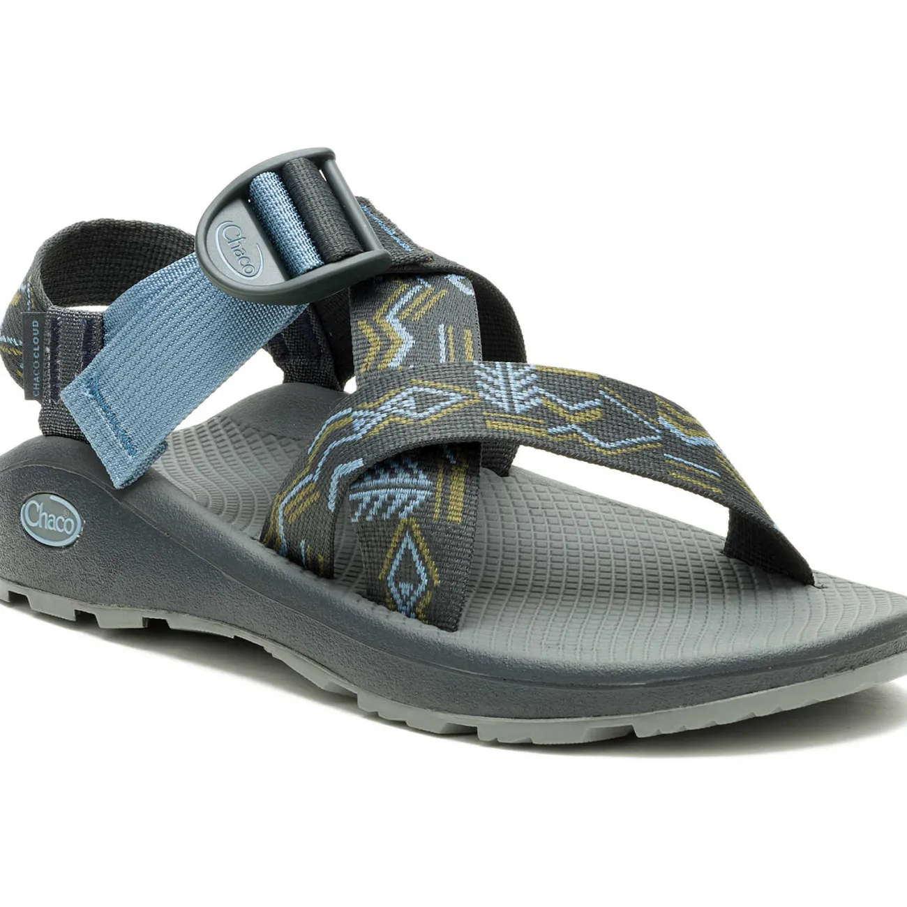 Z/ Adjustable Sandals|Sandals|Chaco Men's Mega Z/Cloud Wide-Strap Cushioned Sandal Paddle Graphite