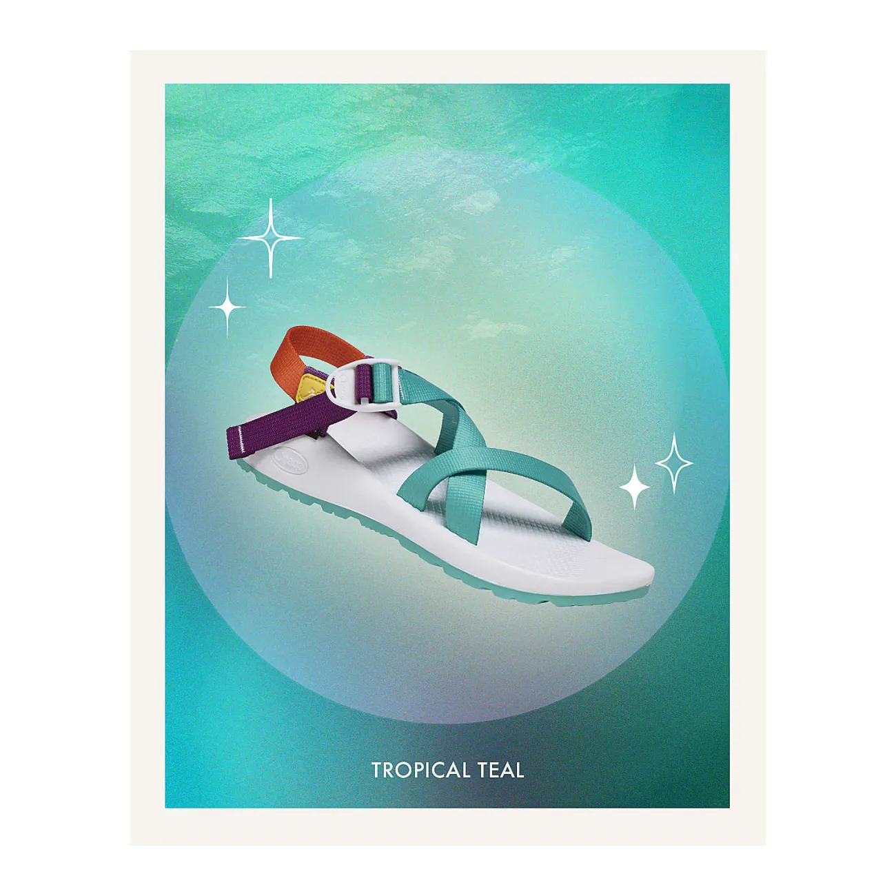 Sandals|Z/ Adjustable Sandals|Chaco Women's Aura Z/1 Adjustable Strap Classic Sandal Tropical Teal