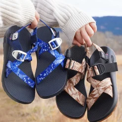 Z/ Adjustable Sandals|Sandals|Chaco Women's x KSX Art Z/1 Classic Sandal Cyanotype Blue
