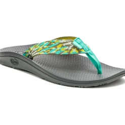 Flip Flops|Chaco Women's Classic Flip Flop Flare Caribbean
