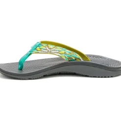 Flip Flops|Chaco Women's Classic Flip Flop Flare Caribbean