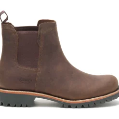 Boots|Chaco Women's Fields Chelsea Waterproof Boot Chestnut Brown