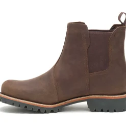 Boots|Chaco Women's Fields Chelsea Waterproof Boot Chestnut Brown