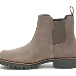 Boots|Chaco Women's Fields Chelsea Waterproof Boot Morel Brown Suede