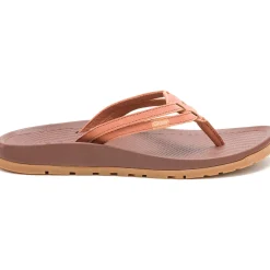 Flip Flops|Chaco Women's Lowdown Leather Flip Flop Burnt Chestnut