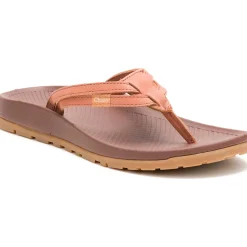 Flip Flops|Chaco Women's Lowdown Leather Flip Flop Burnt Chestnut