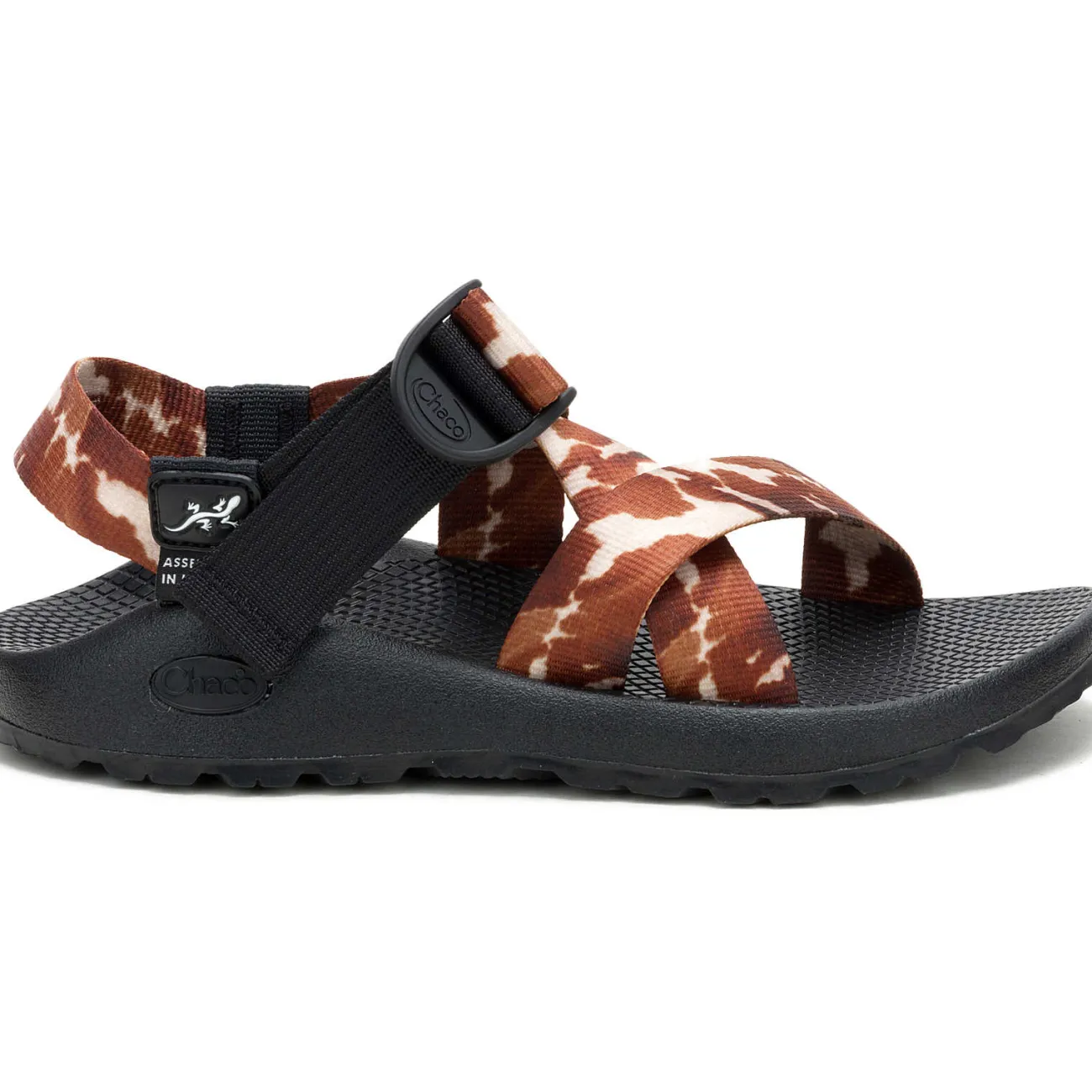 Z/ Adjustable Sandals|Sandals|Chaco Women's Mega Cow Z/1 Wide-Strap Classic Sandal Cow Print