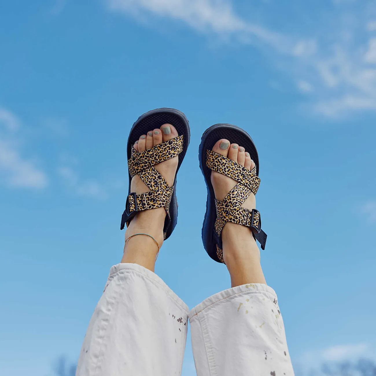 Z/ Adjustable Sandals|Sandals|Chaco Women's Mega Z/1 Wide-Strap Classic Sandal Leopard