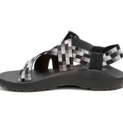 Z/ Adjustable Sandals|Chaco Women's Mega Z/1 Wide-Strap Classic Sandal Pixel B + W