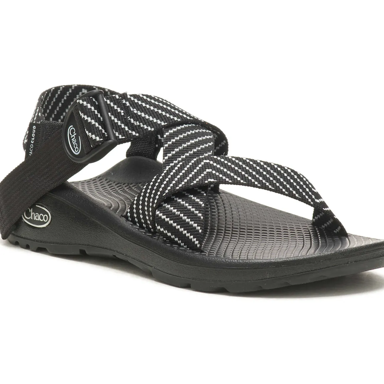 Z/ Adjustable Sandals|Chaco Women's Mega Z/Cloud Wide-Strap Cushioned Sandal Vibin B+W