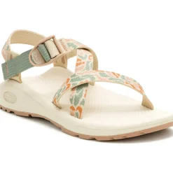 Sandals|Chaco Women's Z/Cloud Adjustable Strap Wide-Width Cushioned Sandal Pebble Sage